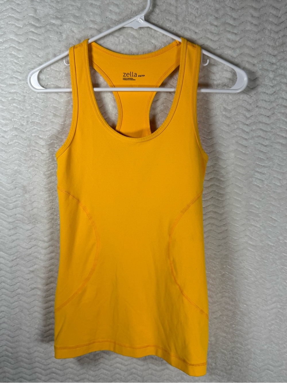 Zella Yellow Racerback Performance Tank